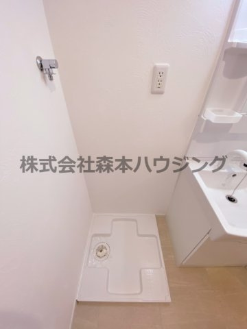 【設備】 | 　キャルムコート交野2番館 | 室内洗濯機置き場です
