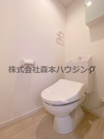 【トイレ】 | 　キャルムコート交野2番館 | 落ち着いたトイレです