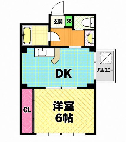 【間取り】 | ハイコート泉尾