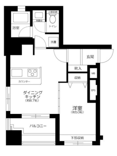 デュオ・スカーラ田原町の間取り|間取りです。