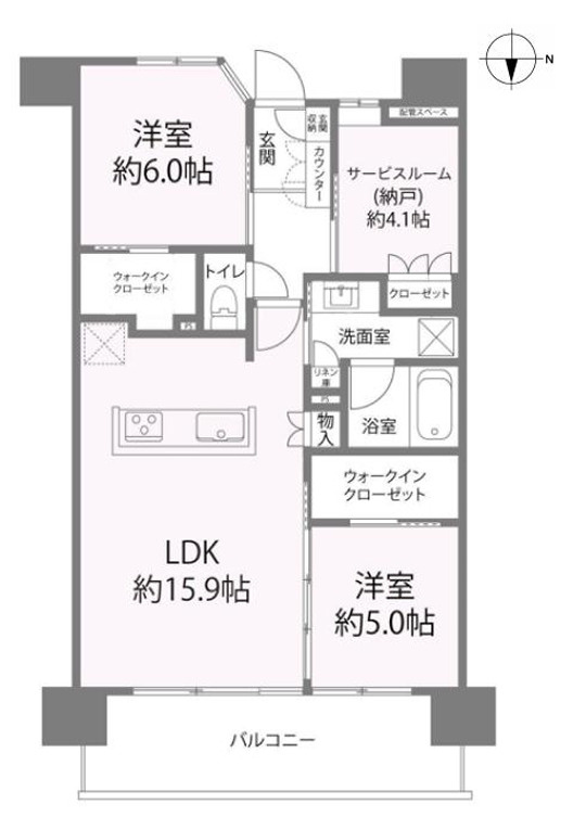 イニシア門前仲町ローレルコートの間取り