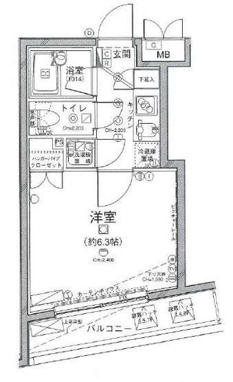 【間取り】パレステュディオVIDA文京南