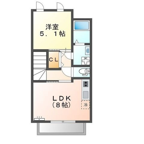 Ｃｈａｒｍｅ ｍａｉｓｏｎ 上池台の間取り|間取りです。