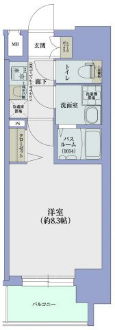 プランドール江戸堀レジデンスの間取り