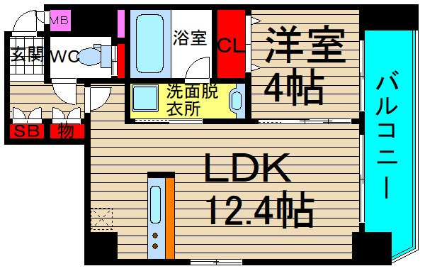 マーレ下寺町の間取り