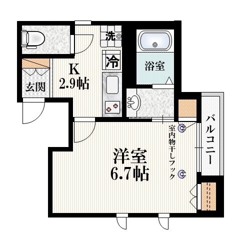 ピュイメゾン．Ｅの間取り|★家具配置のしやすい間取です★