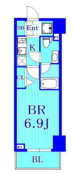 グロース横浜阪東橋の間取り