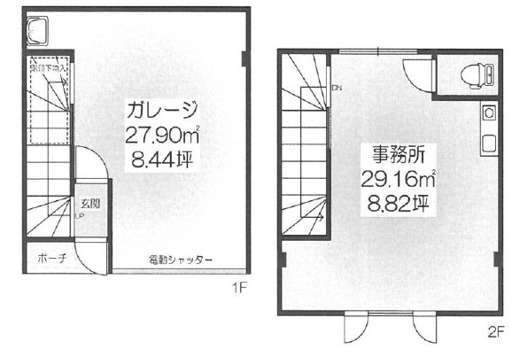 伊丹市西野６丁目の倉庫の間取り
