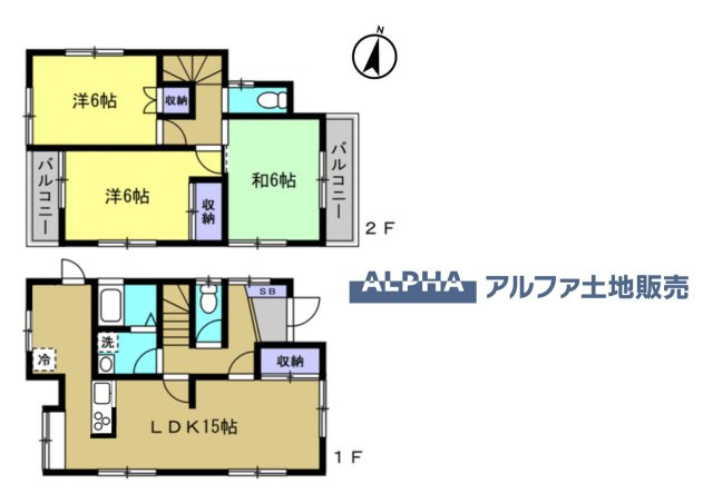 西多摩郡瑞穂町大字駒形富士山の中古一戸建の間取り|【Comfortable Layout】◆収納豊富な3LDK◆約15帖のLDKと約6帖の居室3部屋を配置。全室2面採光で明るさと通風に配慮され、家族それぞれの時間を大切にできる間取りです。