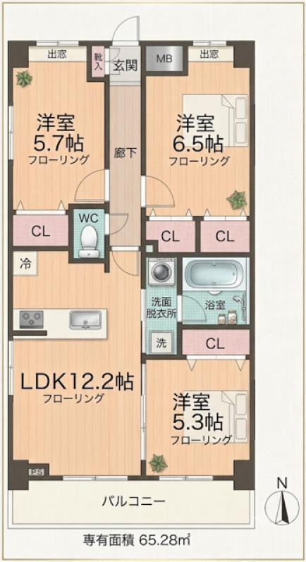 LA GRAN PRISMAの間取り