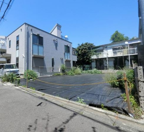 目黒区中町　建築条件なし売地の外観