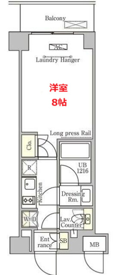 【間取り】 | ベルファース大森山王 | お部屋の間取りです。