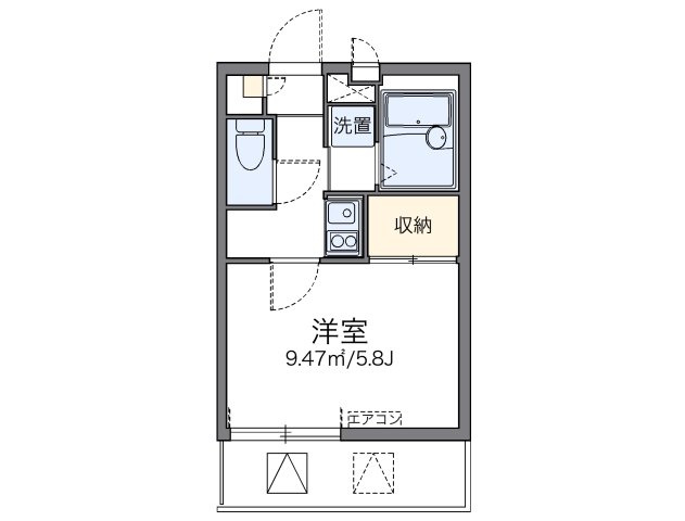 レオパレスシャルマンの間取り|代表的な間取のため実際の間取とは異なる場合があります