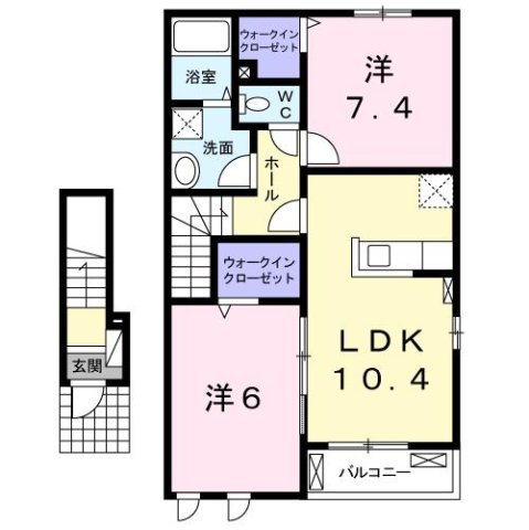 ソレアード　カーサⅡの間取り
