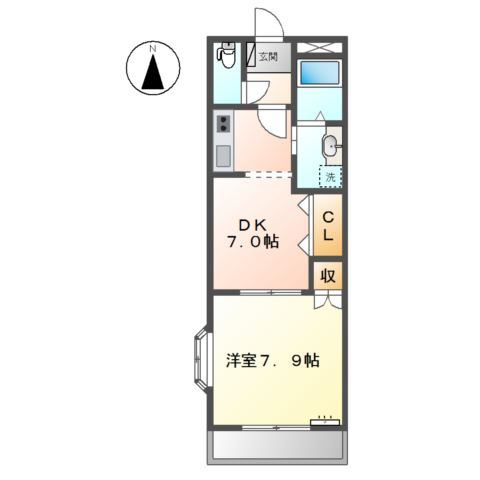 ラ　ターユの間取り