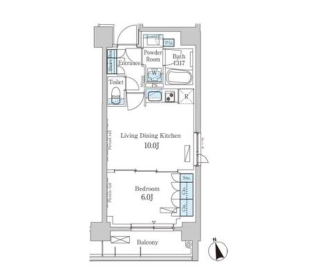 【間取り】 | パークアクシス日本橋兜町