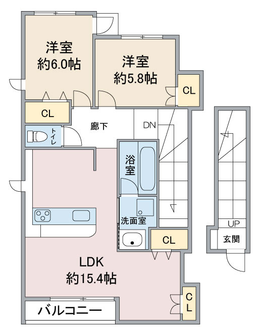 ＩＨＫ城北の間取り