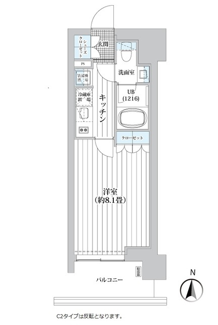 ライオンズフォーシア清澄白河の間取り