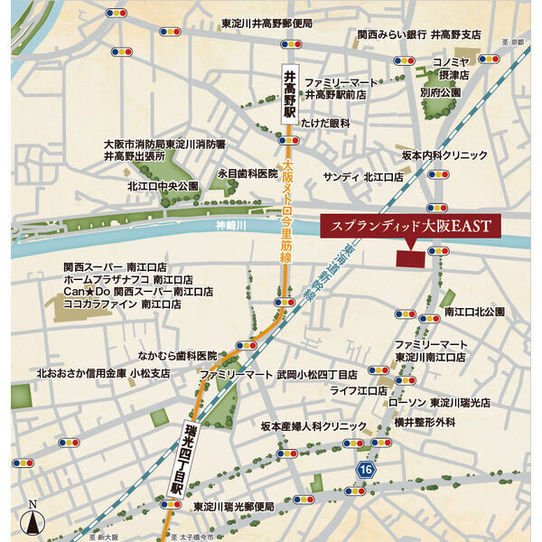 スプランディッド大阪EASTの間取り