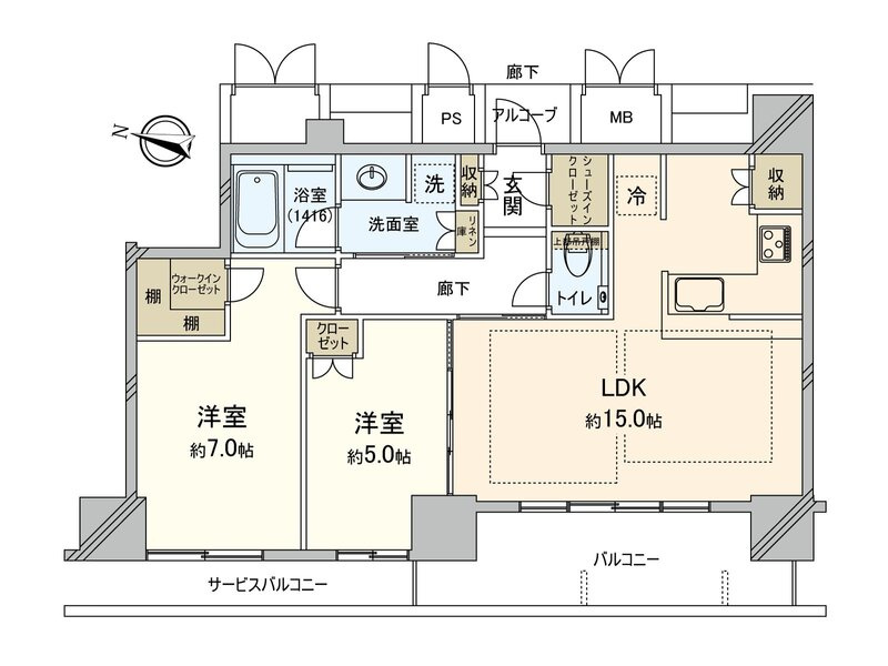 ザ・ファインタワー梅田豊崎の間取り