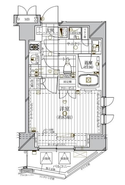 レガリス木場ステーションフロント(レガリスキバステーションフロント)の間取り