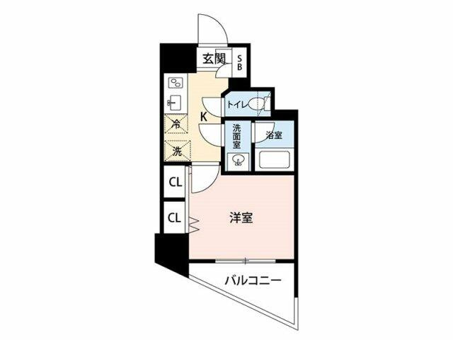リバーレ芝公園の間取り