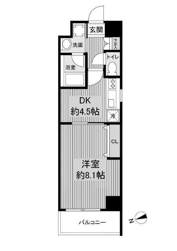 ソルレヴェンテ梅田の間取り