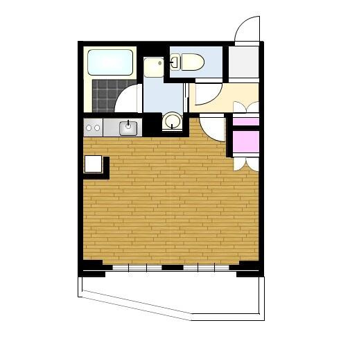 レジディア御茶ノ水　（敷無し礼０．５）の間取り