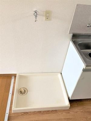 【設備】 | アムス富士見台 | 室内洗濯機置き場です