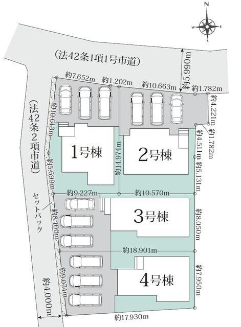 新築戸建・仲介手数料無料）津島市神尾町０２期・3号棟の区画図|区画図