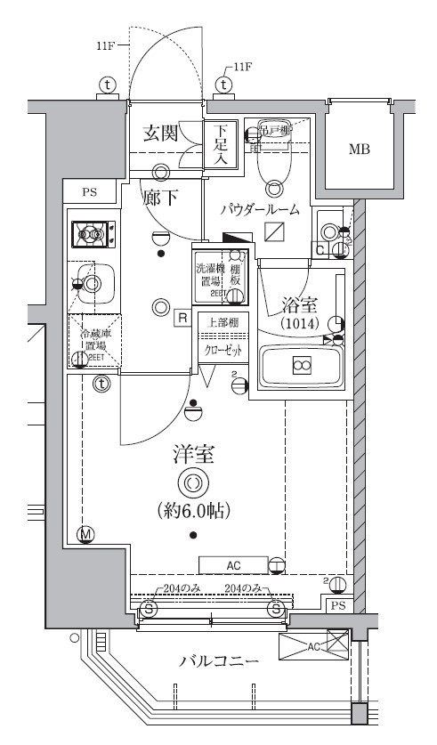 クオリタス南大井の間取り