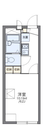 レオパレススカイ　タウンの間取り