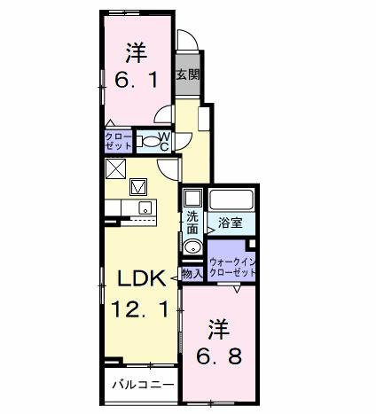 コートハイム．ＫⅠの間取り