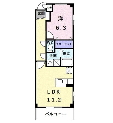 インテックスⅢ番館の間取り