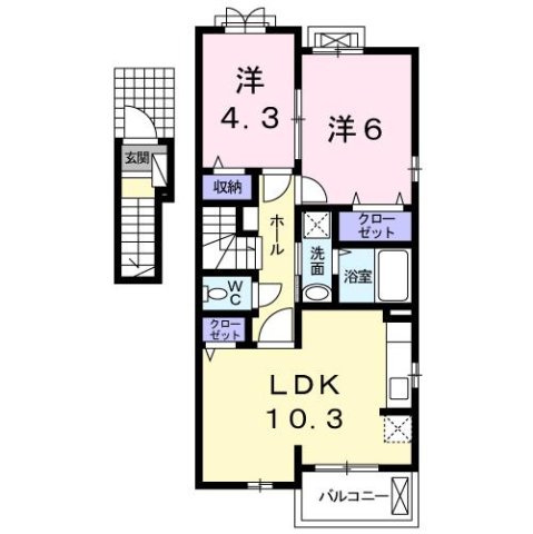 エレガンス・トリオの間取り