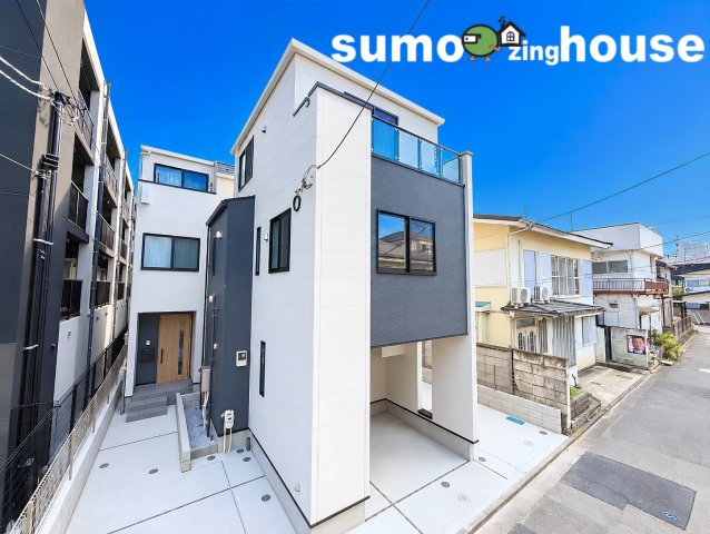 上丸子天神町0364③　2号棟の前面道路含む現地写真|前面道路含む現地写真です