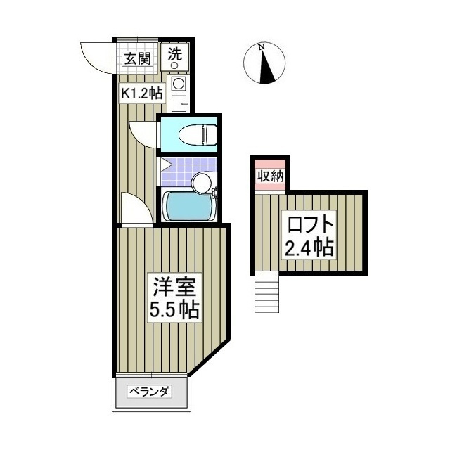 クレセントハイツ星の宮の間取り