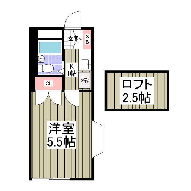ビューシティ都賀Ⅱの間取り