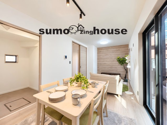 新築分譲住宅　梶が谷の居間・リビング|使いやすい居間です