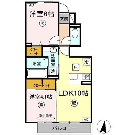 D-ROOMニシキの間取り