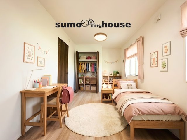 新築分譲住宅　小田の子供部屋|ゆったりした子供部屋です