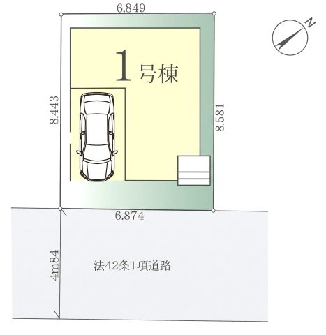 横浜市鶴見区本町通1期の区画図
