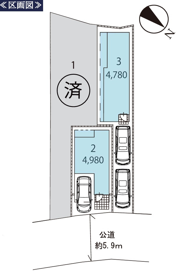 FIORE　日吉Ⅱ　3号棟の区画図