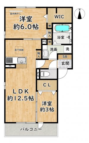 【間取り】 | D-room　Rei南清水