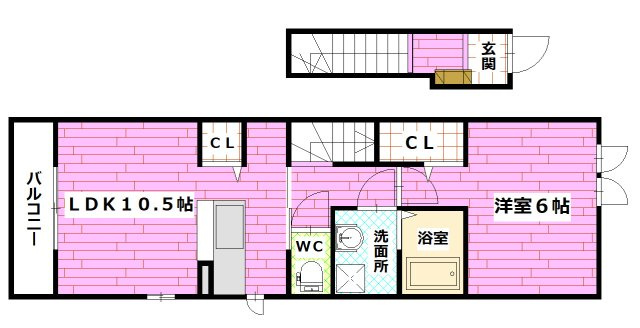 Cross　ridge  Ⅰの間取り