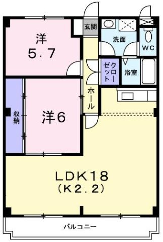 リバーサイド朝霧の間取り