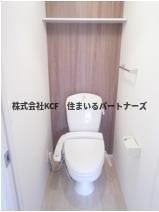 オリーヴァ上津A棟のトイレ|ゆったりとした空間のトイレです