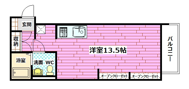 エタニティ八幡の間取り