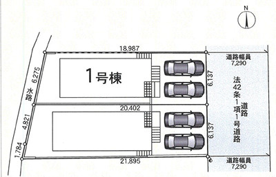【区画図】 | 座間市四ツ谷　新築戸建て　全２棟【仲介手数料無料】 | 【仲介手数料無料でご紹介可能です】大樹不動産