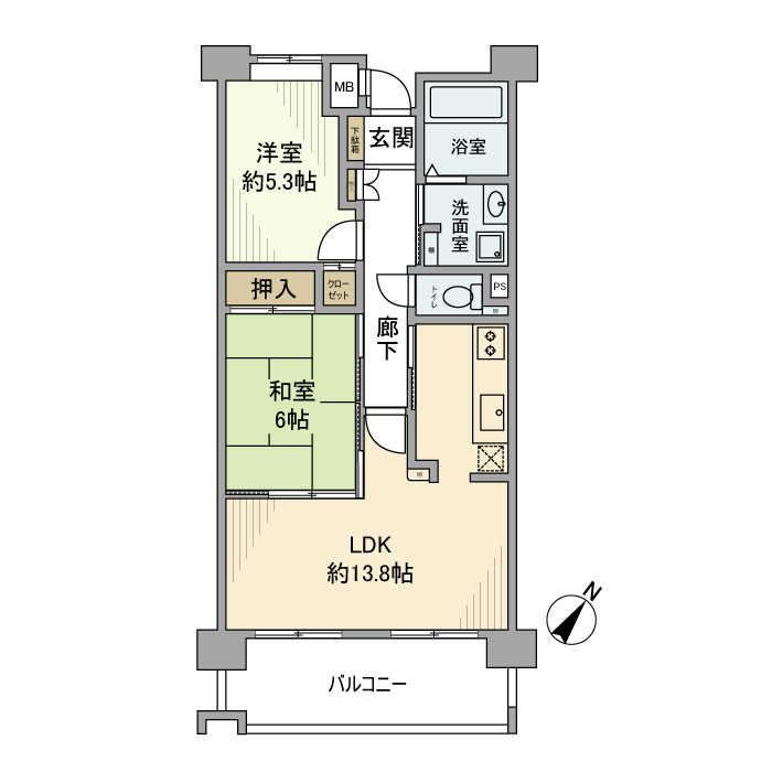 アスタピア新長田駅前通りの間取り